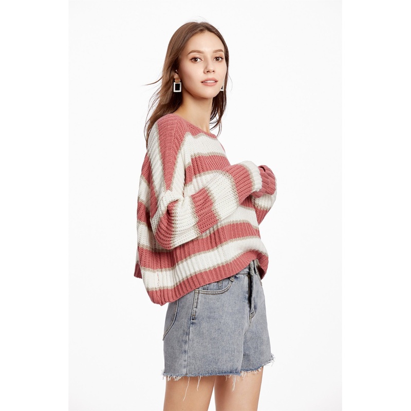 Round Neck Striped Sweater Loose Apparel Fashion Casual Pullover Knitwear – Dress and Clothes price|
                                        <a href="https://www.made-in-china.com/products-search/hot-china-products/S_Dress.html" title="S Dress" style="col