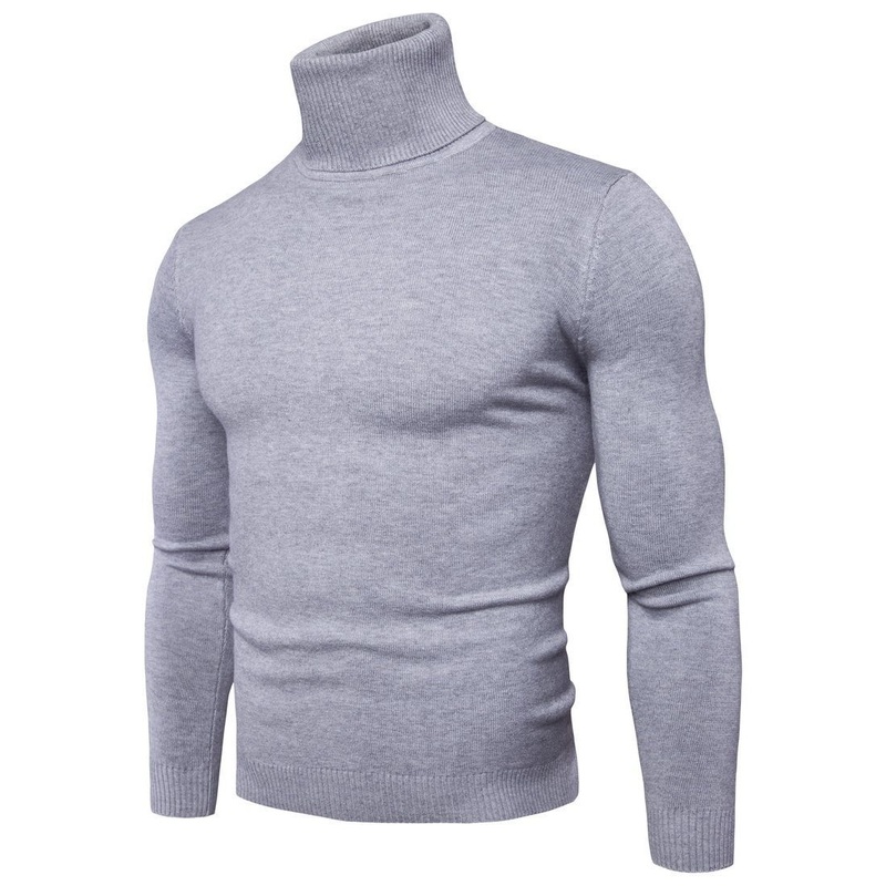 Solid Color Fashion Clothes Winter Thermal Knitted Turtleneck Underwear High Quality Wholesale Custom Pullover Men Women Sweater Shirts – Sweater and Sweatshirts price|S