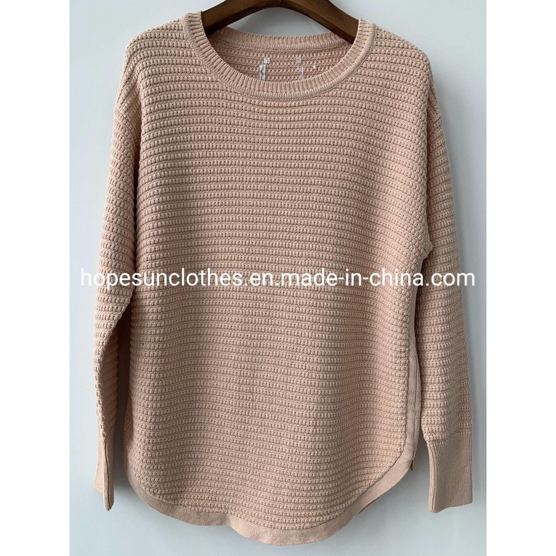 Wholesaler Manufacturer Women Jacquard Round Bottom Fashion Pullover Knitwear Sweater – Knitted Jumper and Sudaderas price|S