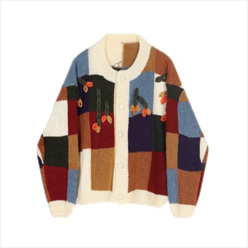 Winter Women Clothes Vintage Knitted Sweater Jacket Hand Crochet Sweater Cardigan – Ladies Sweater and Customized Factory Sweaters price|S/M/L/Customized Size