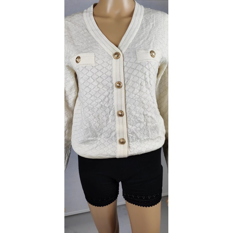 Women Button Down Cardigan Sweater Solid Color Casual Summer Open Front Outwear – Women Fashion and Women Clothes price|S