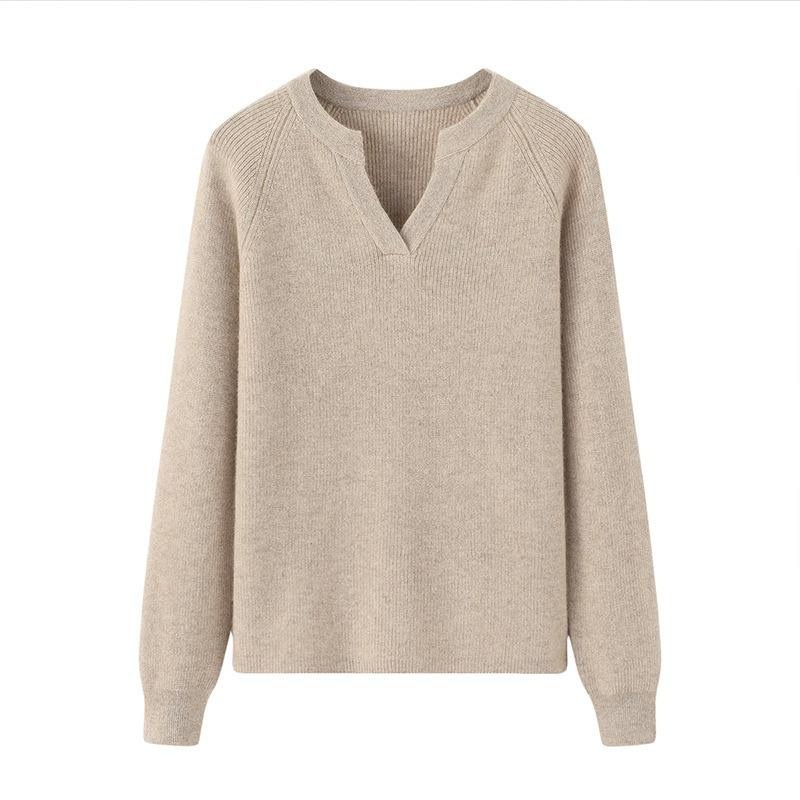 Christmas Gift V Neck 100% Pure Cashmere Luxury Slim Fit Long Sleeve Knitted Pullover Sweaters Knitwear – Knitwear and Knitted Sweater Knitwear price|S, Customized