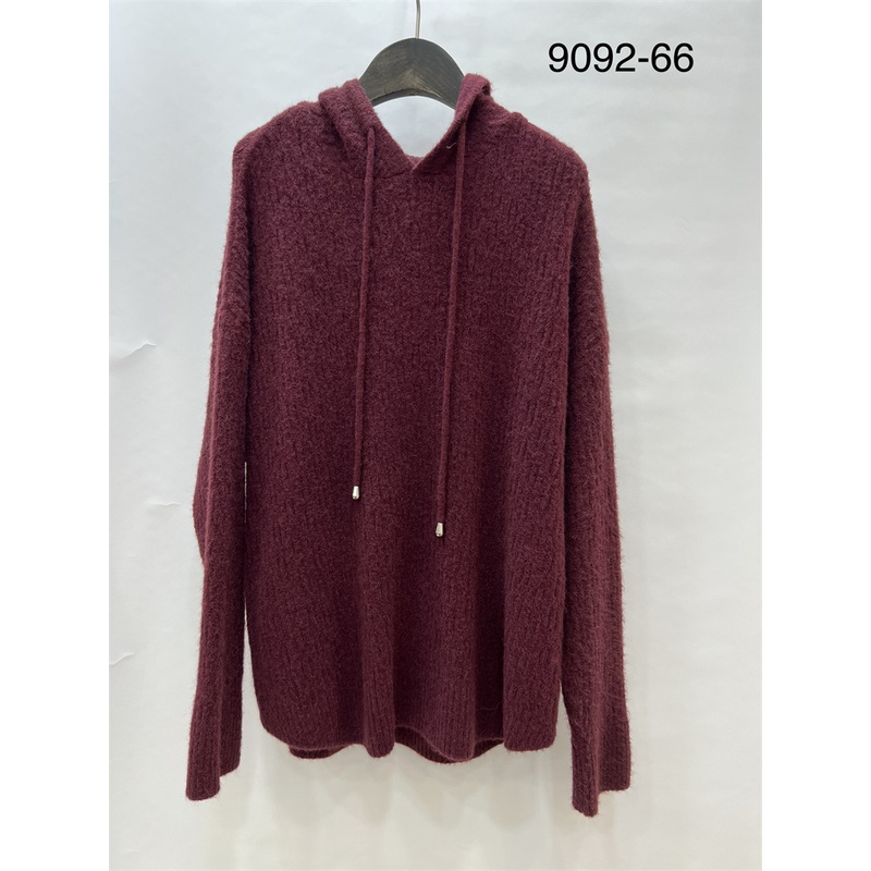 Custom Logo OEM Knitted Women Oversize Sweater Ladies Batwing Loose Pullovers with Hood – Knitted Pullovers and Sweater price|S