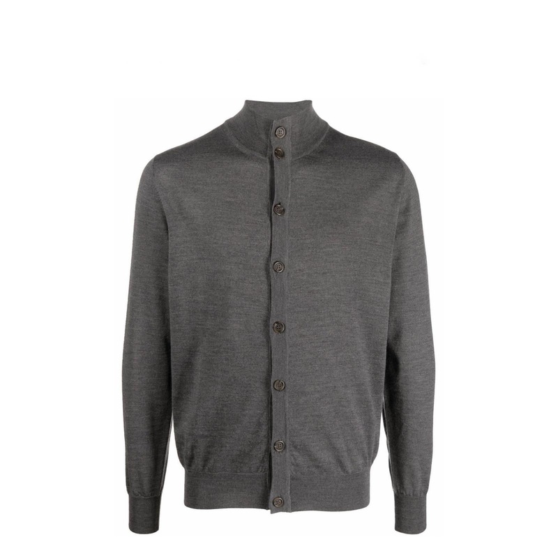 Customized Grey Long Sleeve 12gg Hoodies Sweaters Knitwear Men Wholesale Brand Clothing Cashmere Sweater with Button – Men S Knitted Pullover and Men S Jumper price|S