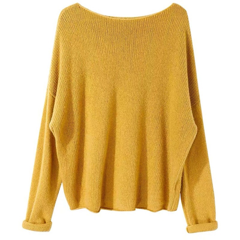 OEM 100%Wool Drop Shoulder Boat Neck Pullover Women Sweater – Jumper and Women Sweater price|S