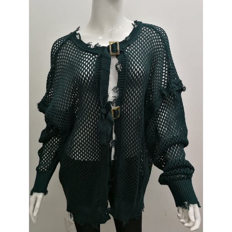 Round Neck Long Sleeve Cardigan Sweater – Sweater and Long Sleeve price|S