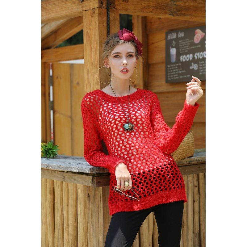 Summer Apparel New Style Knitwear Women Sexy Hollow Ladies Sweater – Dress and Clothes price|S