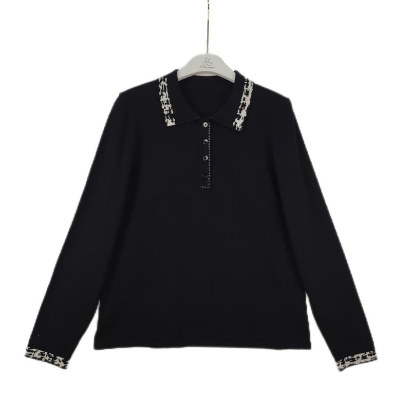 Wholesale Customized Wholesale Womens Pullover Knit Polo-Shirt Jacquard Ladies Sweater – Ladies Sweater Pattern and OEM Womens Sweater price|S/M/L/Customized Size