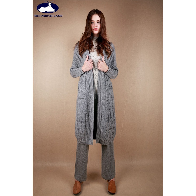 Cashmere Long Cardigan with Cables – Sweater and Cashmere Sweater price|L