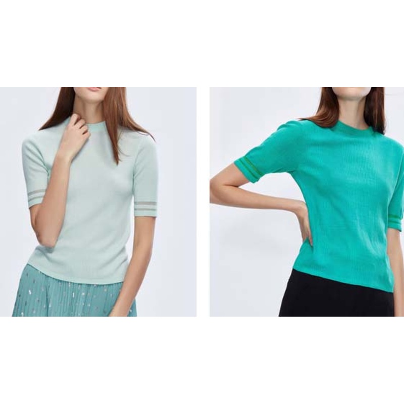 Clothing Ladies Knitted Top with Raylon Nylon Sweaters – Clothes and Fashion price|S