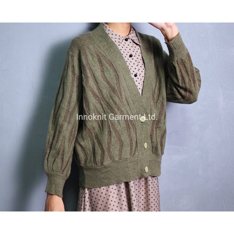 Fashion for Ladies Knitted Cardigan with Button Sweaters – Clothes and Fashion price|S