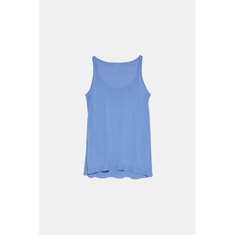 Oversize Knit Top with a Round Neckline and Thin Straps – Dress and Clothes price|S