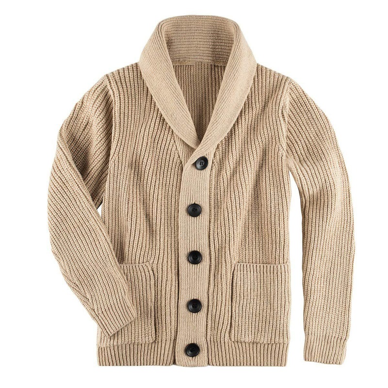 Oversized Lapel Knitted Sweater Solid Casual Mens Knitwear – Knitwear and Sweater price|S