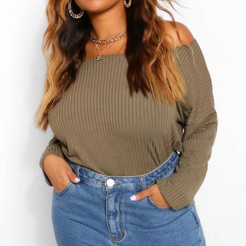 Plus off The Shoulder Knitted Sweater – Women and Oversized Sweatshirt price|S