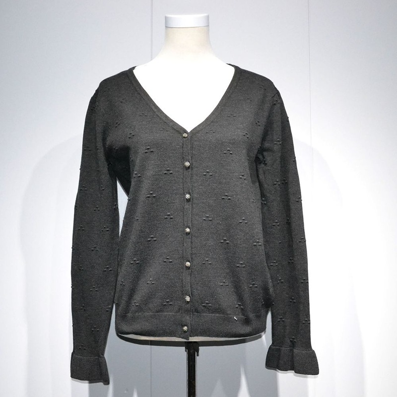 V-Neck Single-Breasted Wool Sweater Long-Sleeved Cardigan Jacket Is Popular for Girls – Woolen Sweater and Cardigan Knit price|Free Size