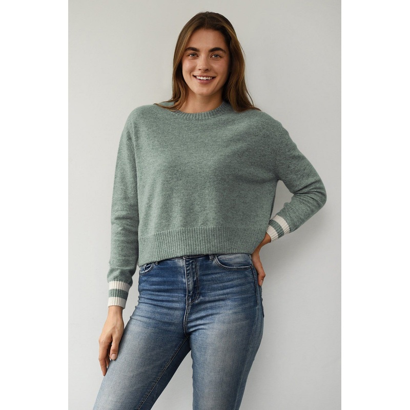2022 Ladies fashion Knitted Popular Round Neck Solid Color Pullover Sweater – Womens Sweater and Womens Pullover price|S