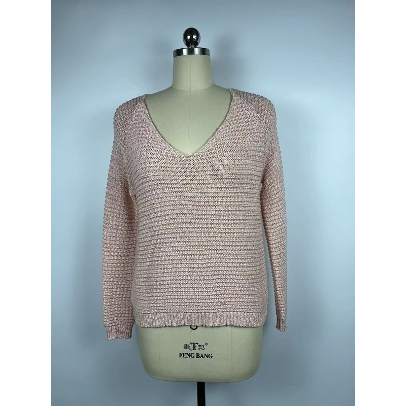 2022 Ladies Fashion Knitted V Neck Special Body Sturcture Sweater – Womens Pullover and Womens Knitwear price|S