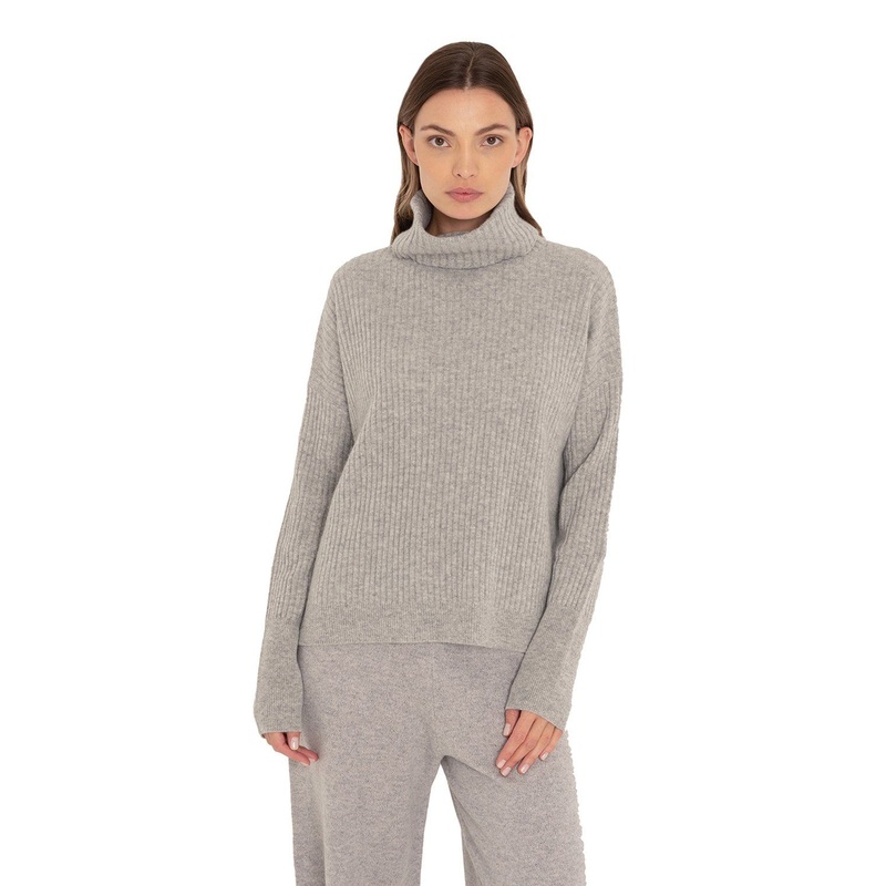 2022 Womens Trutleneck Popular Fashion Knitted Solid Color Pullover Sweater – Womens Sweater and Womens Pullover price|S