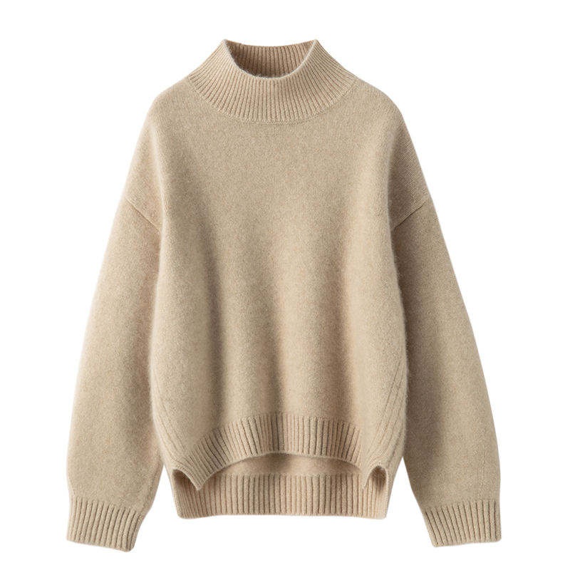 2023 Custom Logo OEM Dama Tricot Manufacturer Turtleneck Cashmere Sweater for Women – Knitted Cashmere Sweater and Pullover price|S, Customized