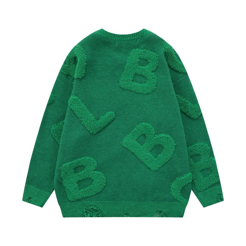 3D Letter Jacquard Pattern Pullover Sweater Knitted Jumper – Turtleneck Sweater and Pullover price|S