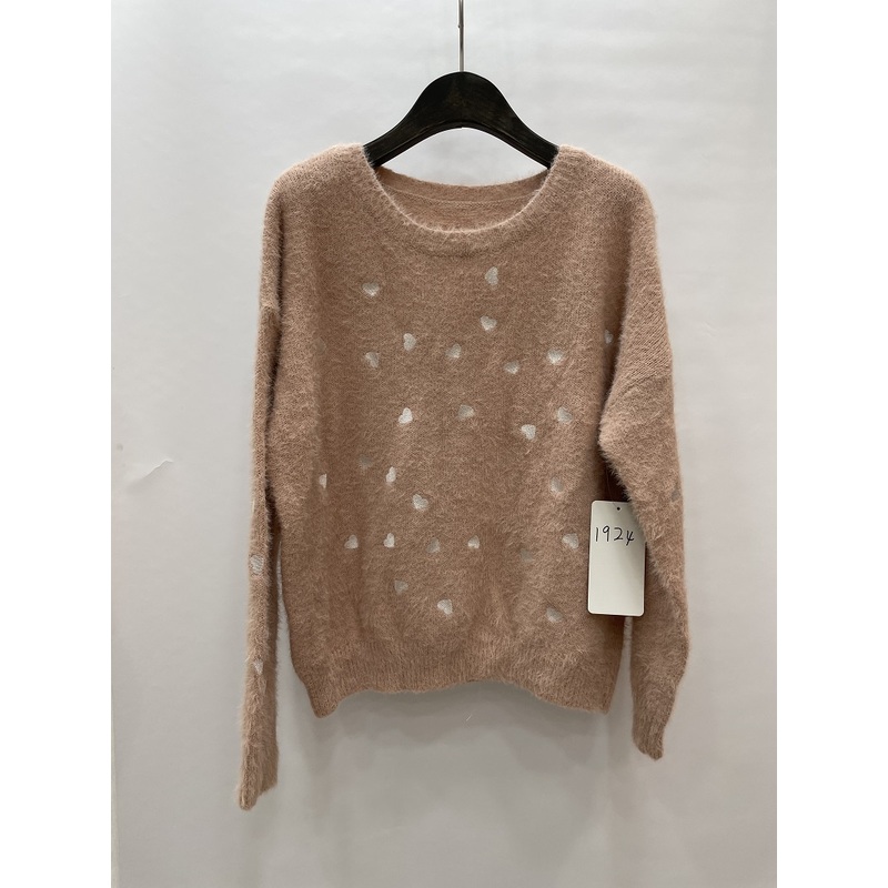 Autumn and Winter Solid Color Printed Round Lady Knitted Cropped Short Women Sweater Pullovers – Knitted Pullovers and Pullovers price|S