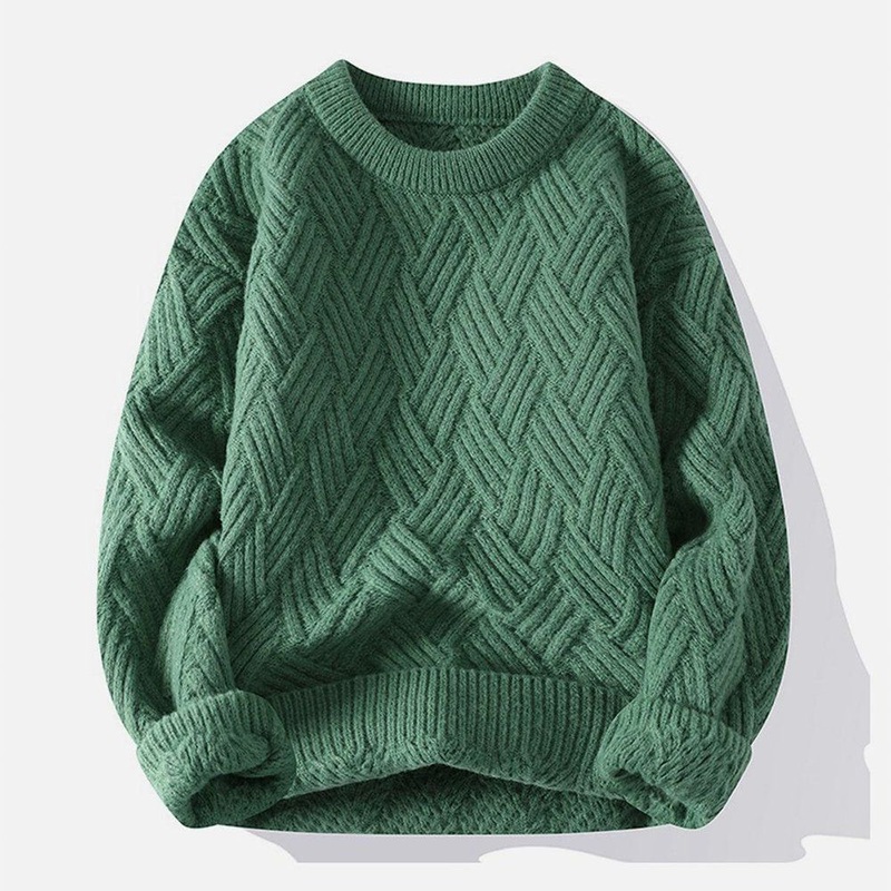 Factory Custom Thick Winter Sweater Mens Loose Knit Tops Casual Jacquard Pullover – Multicolour Pullover Mens Sweater and Loose Fit Mens Sweater price|S/M/L/Customized Size