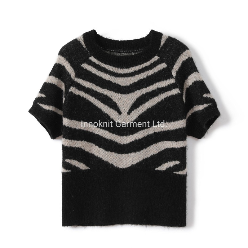 Fashion Jacquard for Ladies Knitted Pullover Sweater Ak201103 – Fashion and Jacquard price|S