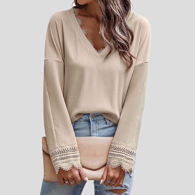 Fashionable White Crop Top with Loose Fitting for Women – Ladies Sweater and Striped Sweater price|L, S/M/L/Customized Size