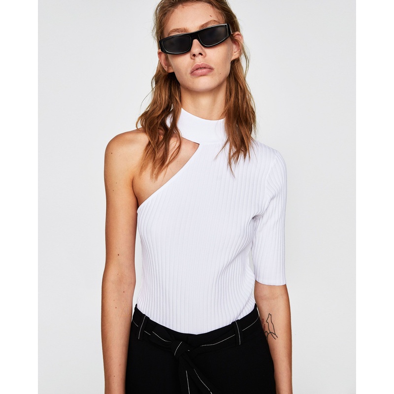 Lady Turtle Neck off Shoulder Ribs Fashion Sweater – Lady Sweater and Sweater price|S