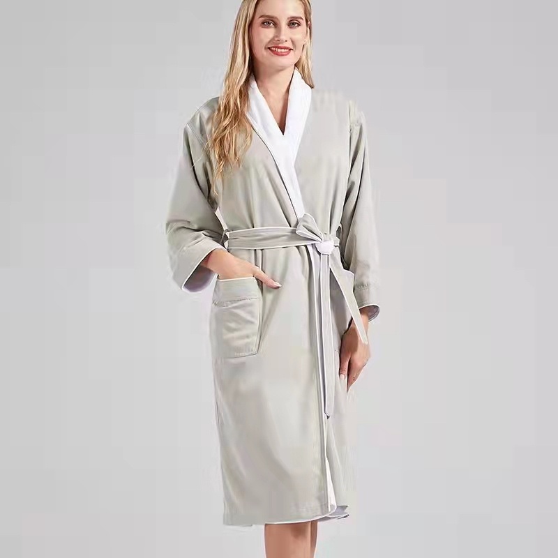 Luxury Wholesale Custom Long Kimono Fleece Women Man Bathrobe – Bath Robe and Bathrobe price|M