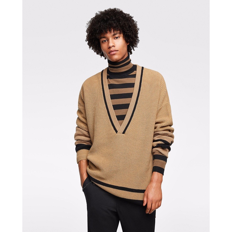 Men OEM Fashion V Neck Spandex Winter Sweater – Fashion Sweater and Men Sweater price|S