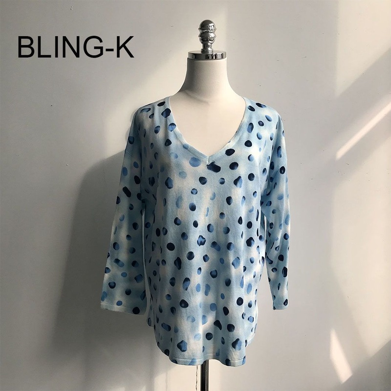 Printing Drop Shoulders Pullover Sweater for Lady – Pullover Sweater and Knitting Pullover price|S