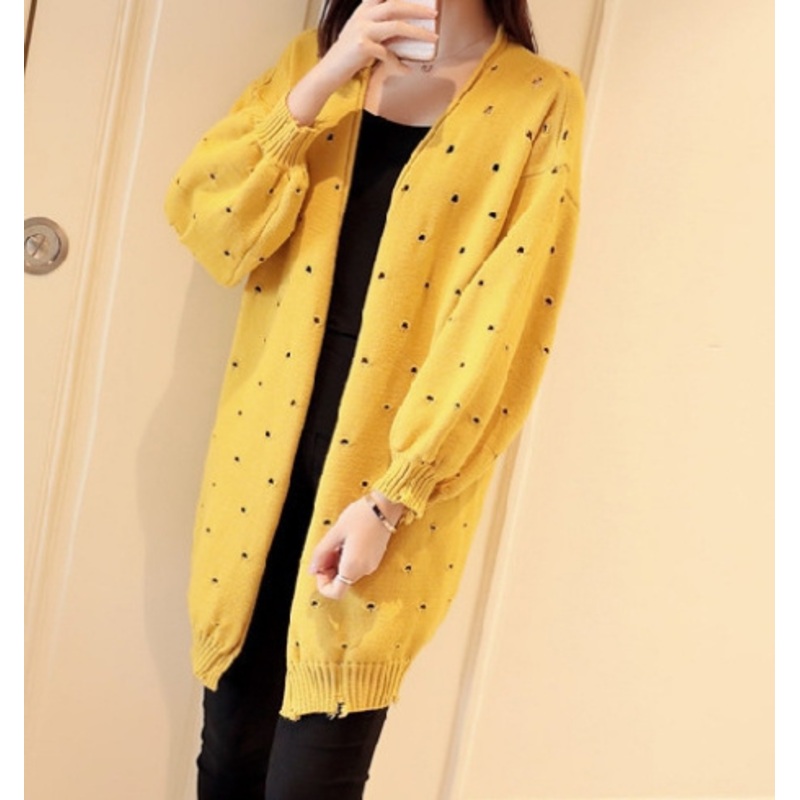 Sweater Jacket Long and Loose Sweater (BTQ201) – Knitted Sweater and Women Sweater price|S