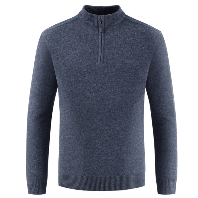 Wholesale 1/3zip Mock Turtleneck Merino Wool Jumper – Men Sweater and Men Jumper price|M, S-XXL
