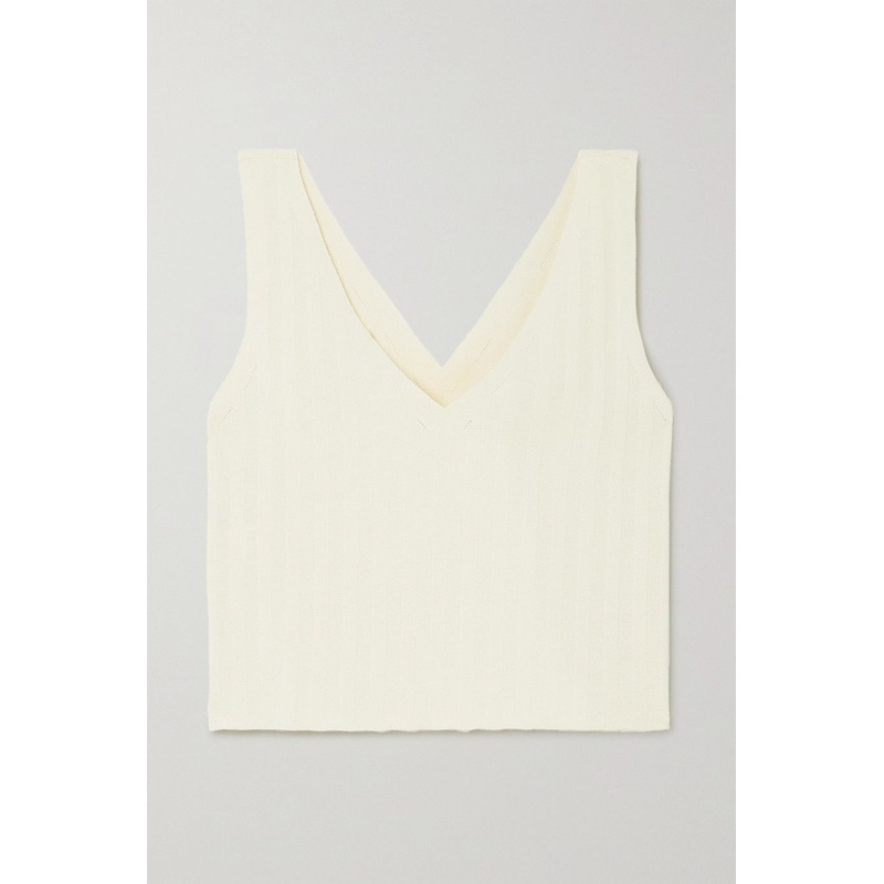 Womens Clothes Basic Pure Colour Ribbed-Knit Sweater Tank – Dress and Clothes price|S