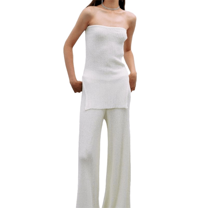 Womens Summer Clothing Thin Pullover Bandeau Top Knit Tank Top Sleeveless Knitwear – Ladies Sweater and Customized Factory Sweaters price|S/M/L/Customized Size