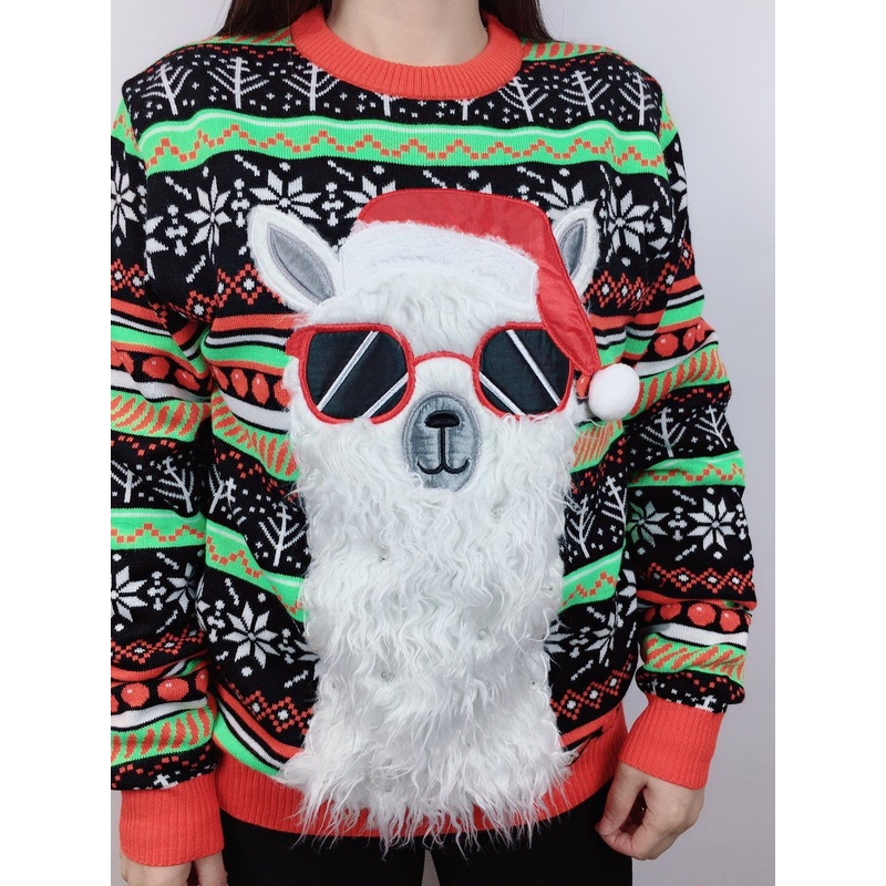 2022 Ladies Fashion Knitted Cartoon Jacquard Sweater – Chirstmas Sweater and Christmas Pullover price|S