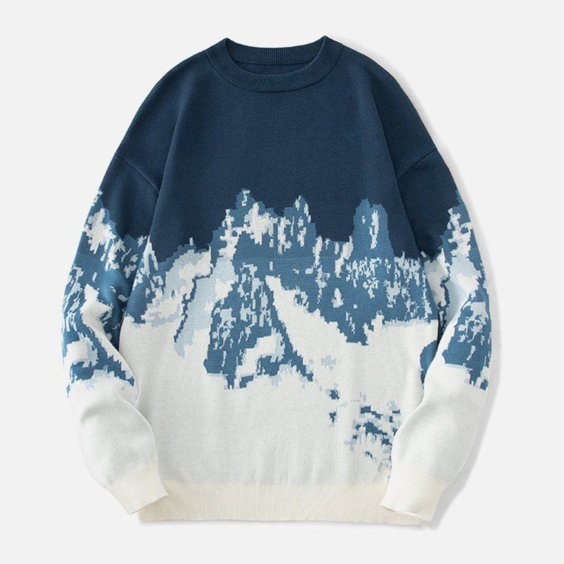Custom Logo Jacquard Mens Pullover Jumper Knitted Tops Factory Wholesale Sweater – Factory Wholesale Mens Pullover and Custom Multicolour Crew Neck price|Free Size