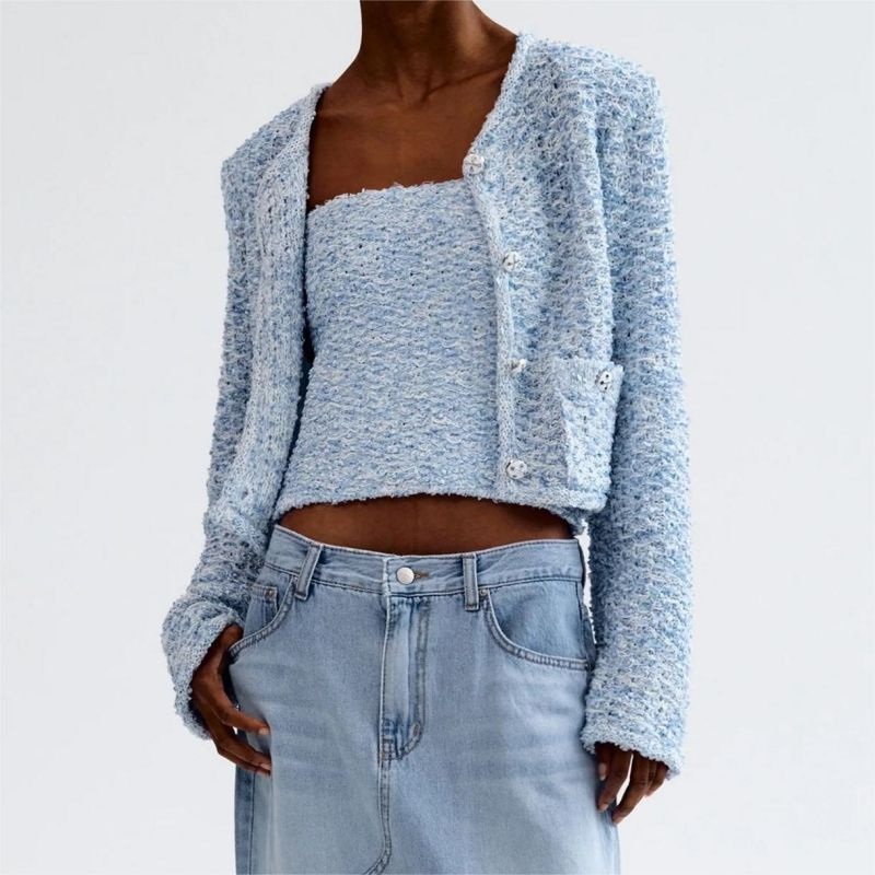 Custom Womens Fall Preparation Jacket Solid Color Couture Sweater Cardigan – Ladies Sweater and Striped Sweater price|S, S/M/L/Customized Size