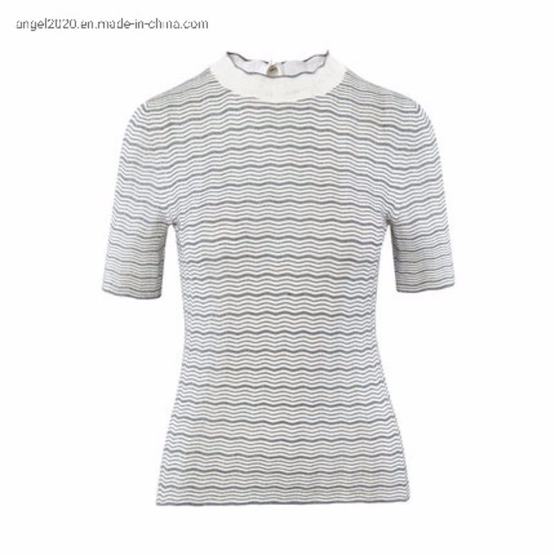 Knitting Wear Ladies Knitted Top with Rayon Nylon with Metallic Sweaters – Clothes and Fashion price|S