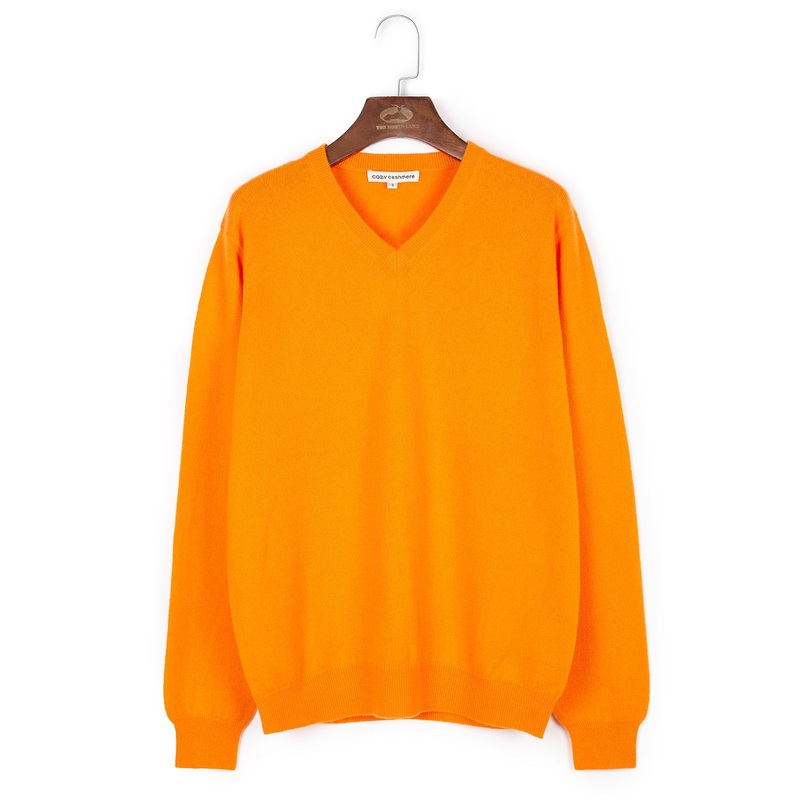 Mens Cashmere Winter Sweater in Orange – Cashmere Sweater and Men Sweater price|S