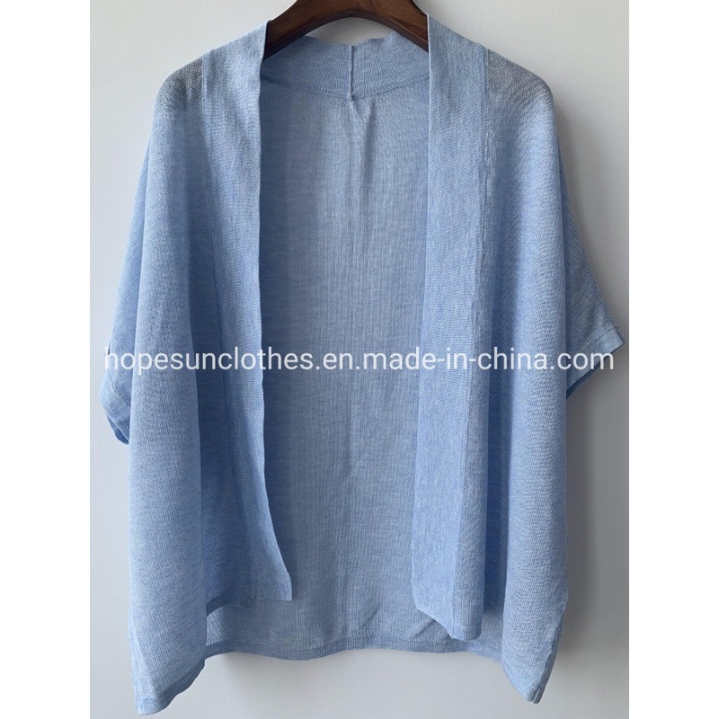 OEM Manufacturer Women Short Sleeve Plus Size Cardigan Shrug Summer Viscose Polyester Batwing Sleeve Knitwear Sweater – Sweater Jumper and Sudaderas price|S