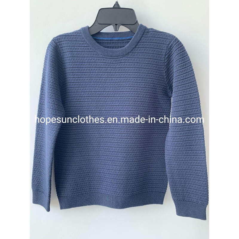 Wholesaler Manufacturer Children Boy Jacquard Crewneck Pullover Knitwear Sweater – Sweater and Knitwear price|S