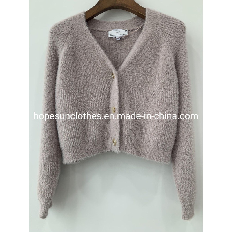 Wholesaler Manufacturer Women Single Breasted Button Closure Feature Luxury Cardigan Knitwear Sweater – Knitted Jumper and Sudaderas price|S