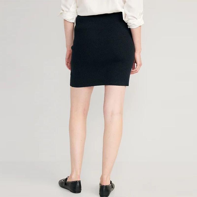 Casual Fashion Slim Knit Short Skirt – Ladies Sweater and Striped Sweater price|S, S/M/L/Customized Size