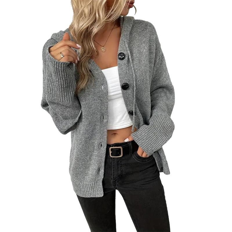 Casual Spring Women Cardigan Jacket Buttonless Hollow Lantern Sleeve Plus Size – Ladies Sweater and Striped Sweater price|S, S/M/L/Customized Size