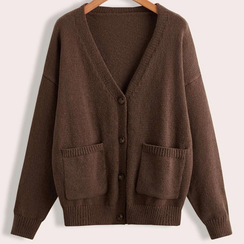 Custom Double Pocket Drop Shoulder Cardigan – Turtleneck and Sweater price|S