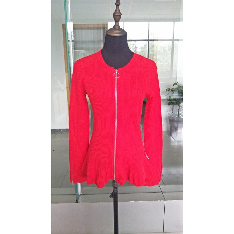 Knitwear Zip Down Long Sleeve Cardigan Custom Basic Young Ladies Cardigan with Zip – Sweater Knitwear and Basic Sweater Fancy Sweater price|S