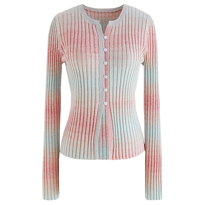 Summer Women Sweater Short Cardigan Women Thin Single Row Button Knitwear – Ladies Sweater and Striped Knitwear price|S, S/M/L/Customized Size
